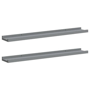 Bilderleisten Grau 80 cm, 2er Set