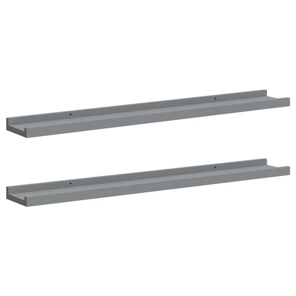 Bilderleisten Grau 80 cm, 2er Set