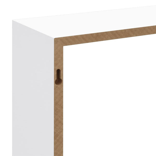 vidaXL Étagères cubes 3 pcs MDF blanc
