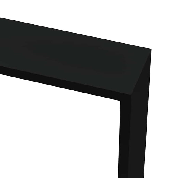 Schwarze Würfelregale, 3er Set