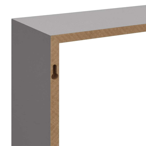 vidaXL Étagères cubes 3 pcs Gris MDF