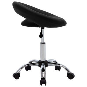 Arbeitshocker Rollhocker Schwarz Kunstleder