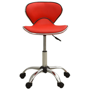 Friseur Rollhocker Rot, Drehbar