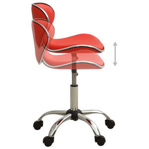 Friseur Rollhocker Rot, Drehbar