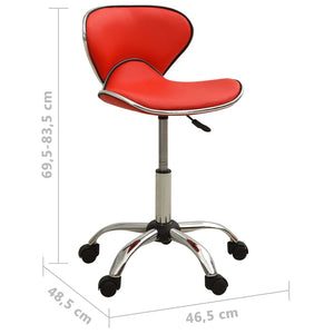 Friseur Rollhocker Rot, Drehbar