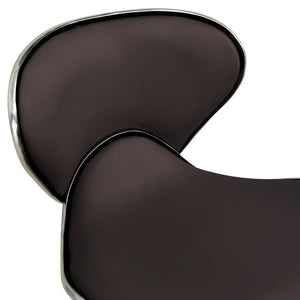 Friseurhocker Braun Kunstleder Rollhocker