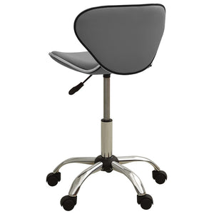 Friseurhocker Grau Kunstleder Rollhocker
