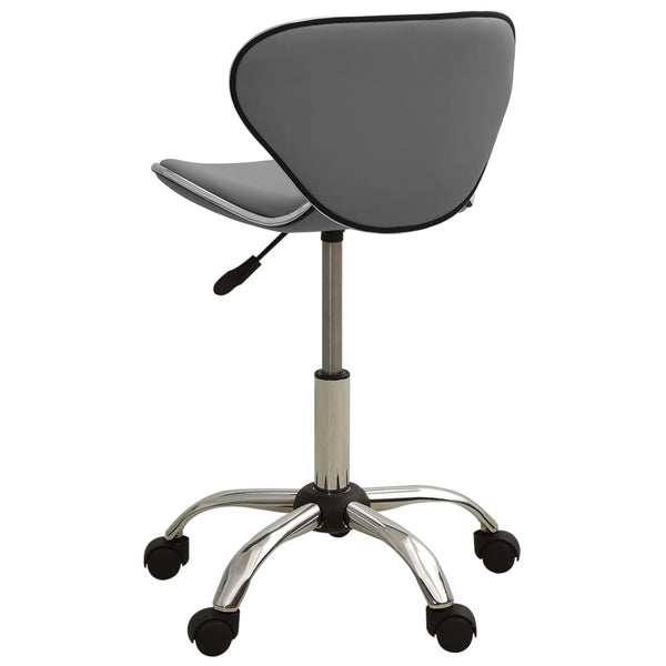 Friseurhocker Grau Kunstleder Rollhocker