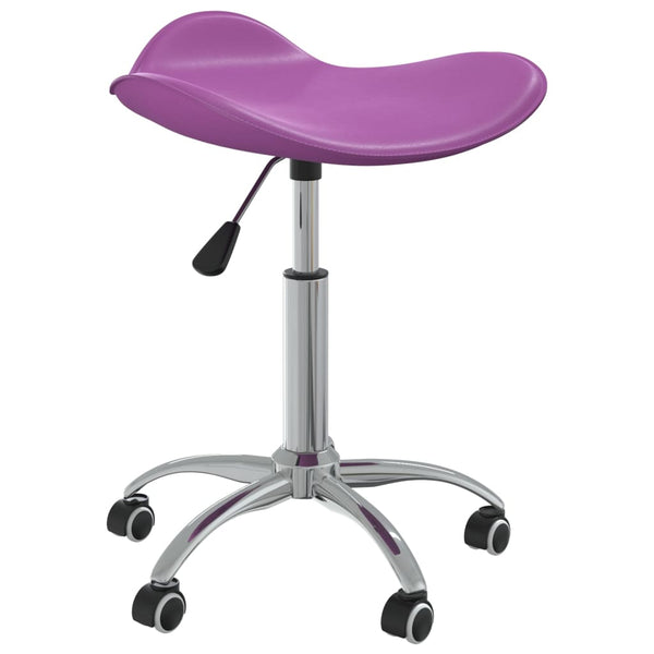 Lila Friseurhocker mit Rollen