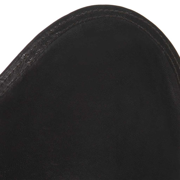 Klappbarer Butterfly-Sessel aus Leder, Schwarz