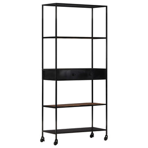 Bücherregal Mangoholz & Eisen 80x180 cm