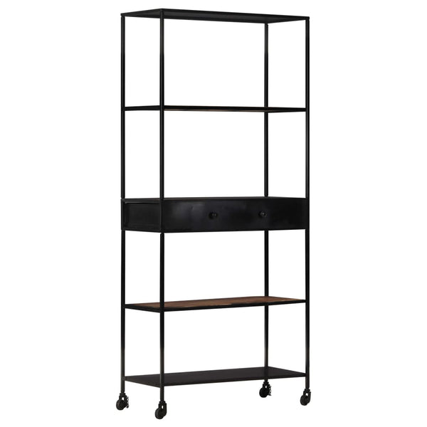 Bücherregal Mangoholz & Eisen 80x180 cm