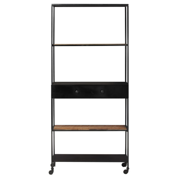 Bücherregal Mangoholz & Eisen 80x180 cm