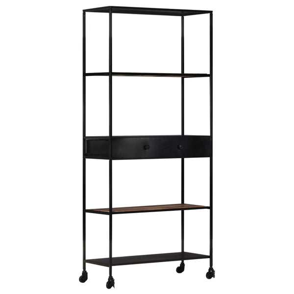 Bücherregal Mangoholz & Eisen 80x180 cm