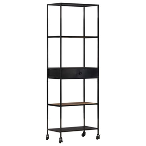 Bücherregal aus Mangoholz und Eisen