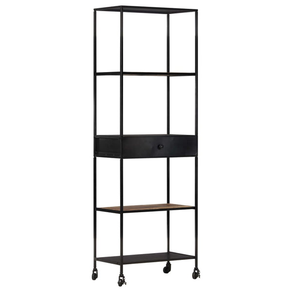 Bücherregal aus Mangoholz und Eisen