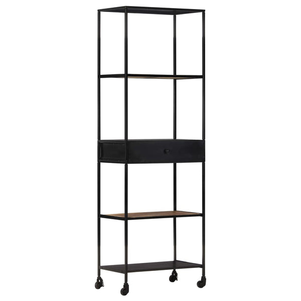 Bücherregal aus Mangoholz und Eisen