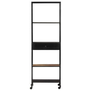 Bücherregal aus Mangoholz und Eisen