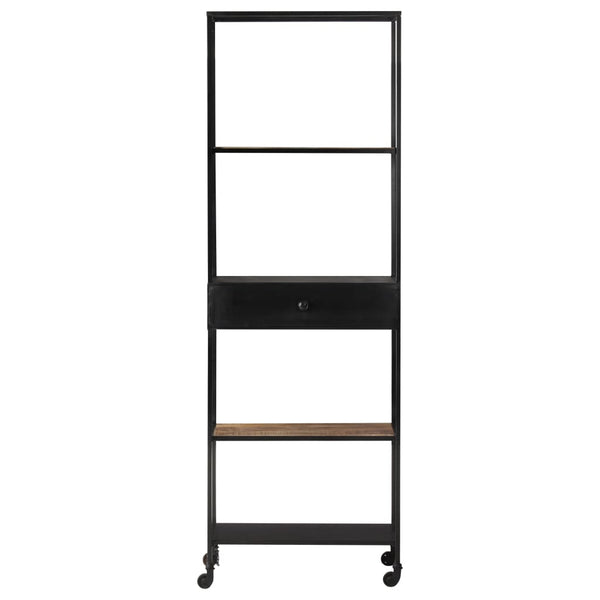 Bücherregal aus Mangoholz und Eisen