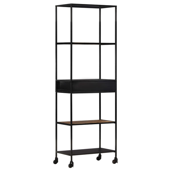 Bücherregal aus Mangoholz und Eisen