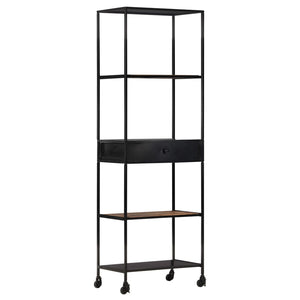 Bücherregal aus Mangoholz und Eisen