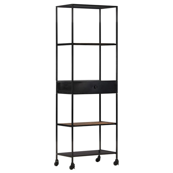 Bücherregal aus Mangoholz und Eisen