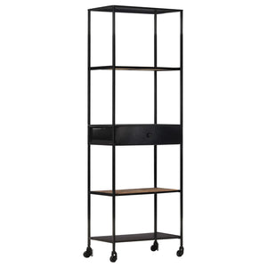 Bücherregal aus Mangoholz und Eisen
