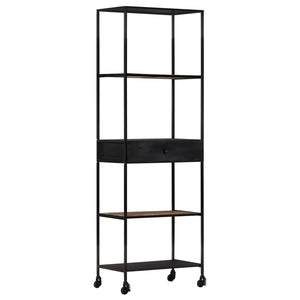 Bücherregal aus Mangoholz und Eisen