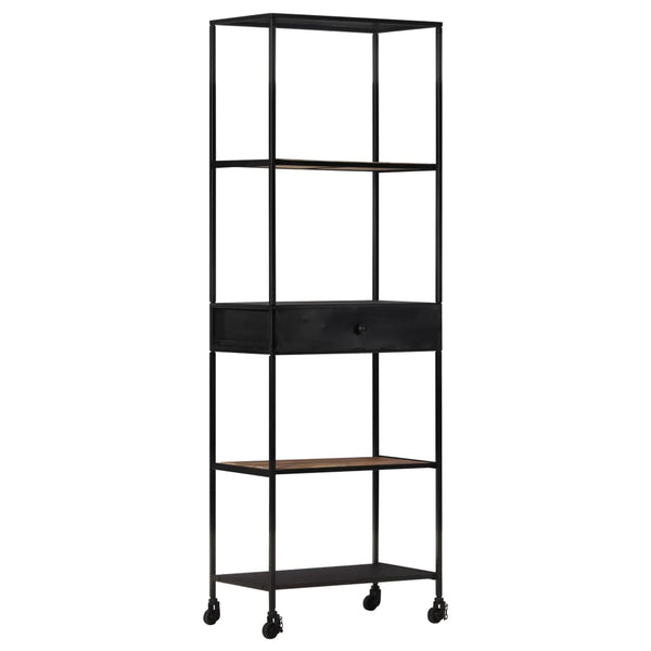 Bücherregal aus Mangoholz und Eisen