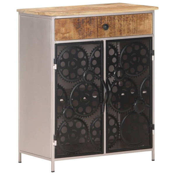 Sideboard aus Mangoholz und Eisen, 60 cm