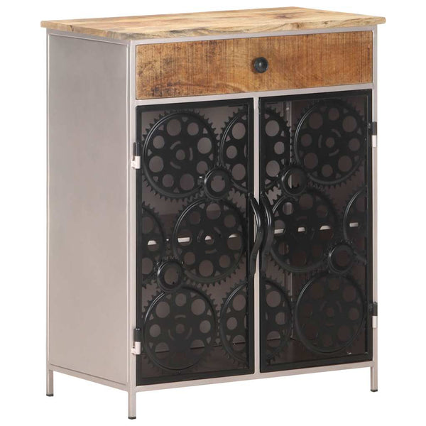 Sideboard aus Mangoholz und Eisen, 60 cm