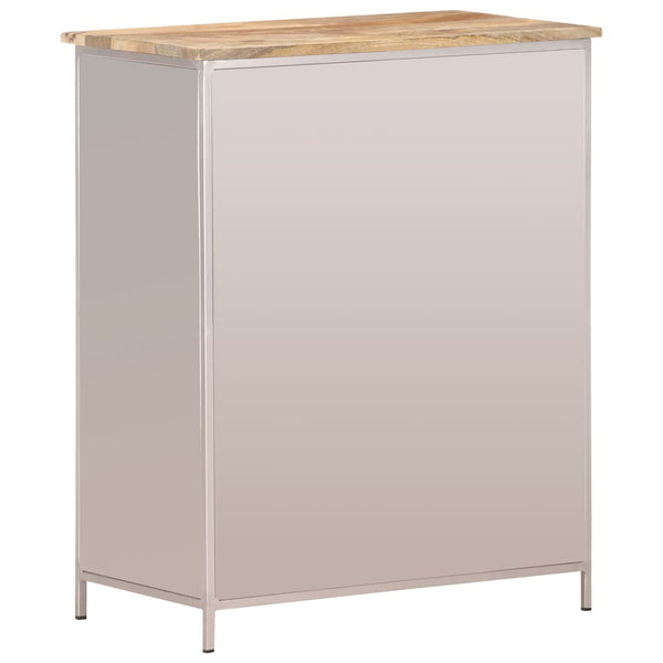 Sideboard aus Mangoholz und Eisen, 60 cm