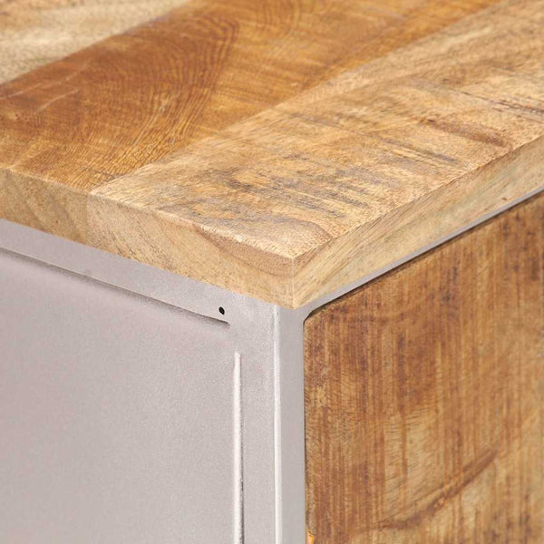 Sideboard aus Mangoholz und Eisen, 60 cm