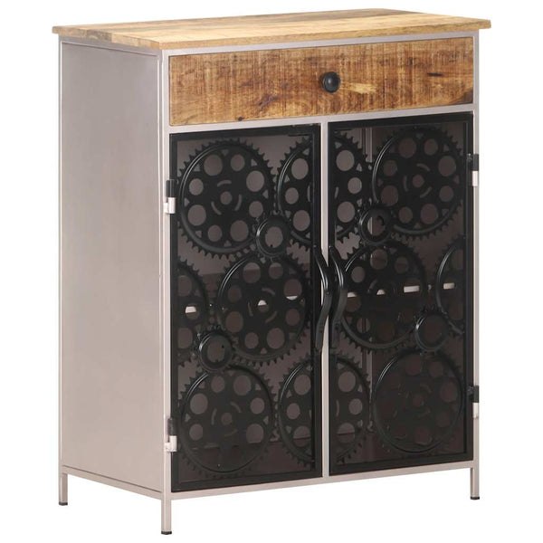 Sideboard aus Mangoholz und Eisen, 60 cm