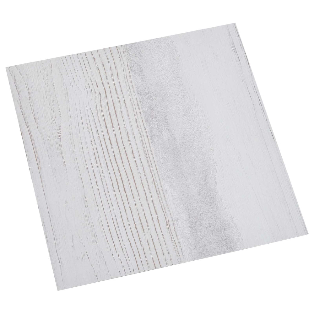 Selbstklebende PVC Bodenplanken Weiß/Hellgrau 5,11 m²