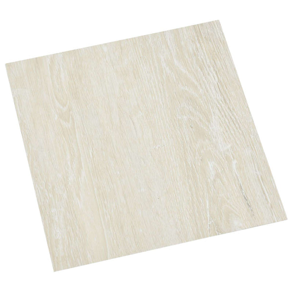 Cremeweiße PVC Bodenplanken, 5.11 m²