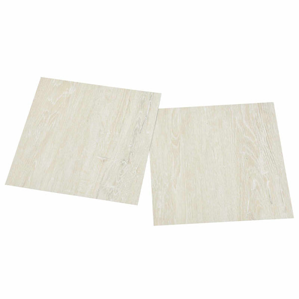 Cremeweiße PVC Bodenplanken, 5.11 m²