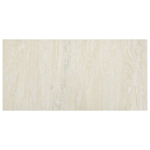 Cremeweiße PVC Bodenplanken, 5.11 m²