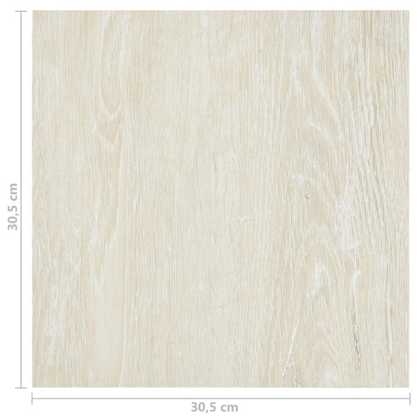Cremeweiße PVC Bodenplanken, 5.11 m²