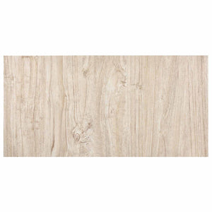 Selbstklebende PVC Bodenplanken Weiß & Holzoptik 5,11 m²
