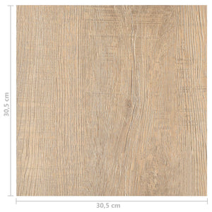 PVC Bodenplanken Hellgrau Dunkelbraun 5,11 m²