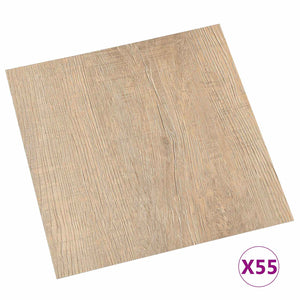 PVC Bodenplanken Hellgrau Dunkelbraun 5,11 m²
