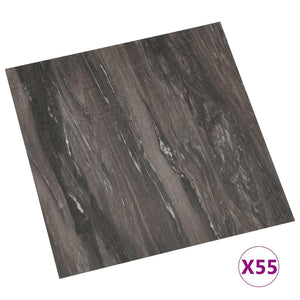 Dunkelgraue PVC Bodenplanken, 5.11 m² - 55 Stück