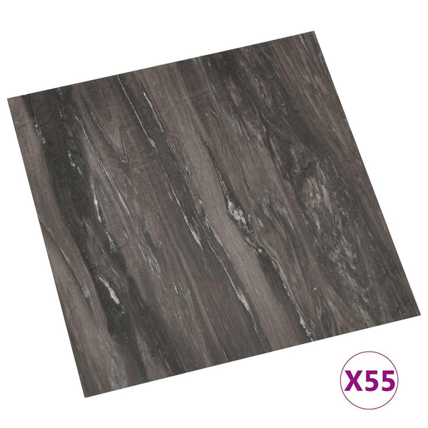 Dunkelgraue PVC Bodenplanken, 5.11 m² - 55 Stück