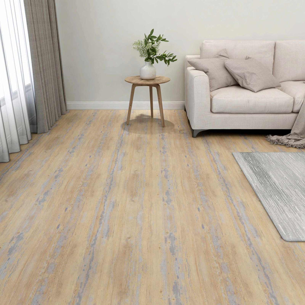 Selbstklebende PVC Bodenfliesen Braun & Grau 5.11m²