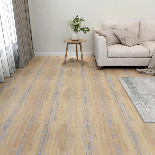 Selbstklebende PVC Bodenfliesen Braun & Grau 5.11m²
