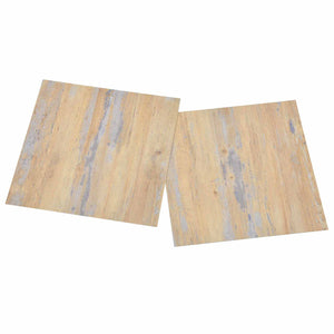 Selbstklebende PVC Bodenfliesen Braun & Grau 5.11m²
