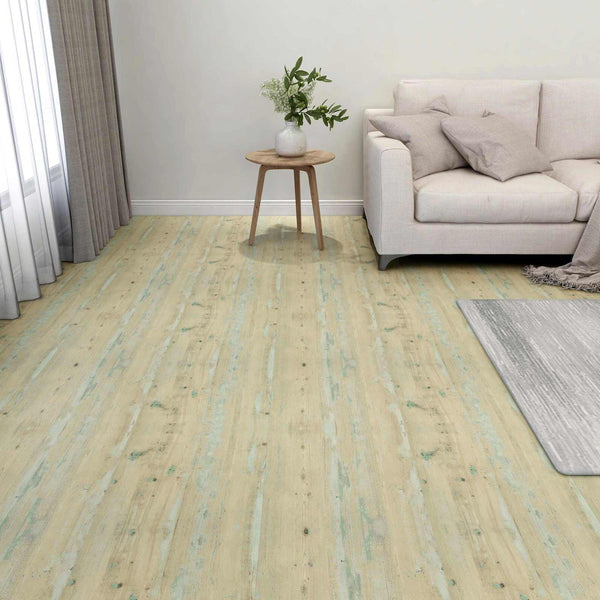 PVC Bodenplanken Weiß Hellbraun 5,11 m²