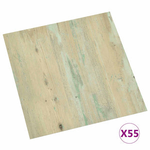 PVC Bodenplanken Weiß Hellbraun 5,11 m²