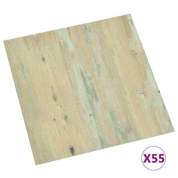PVC Bodenplanken Weiß Hellbraun 5,11 m²